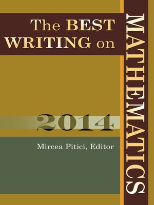 cover image of The Best Writing on Mathematics 2014